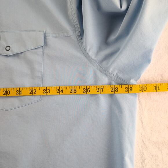 Wrangler Outdoor LongSleeved Snap Up Vented Shirt Men's3XL Camping Fishing Trail - Picture 5 of 8